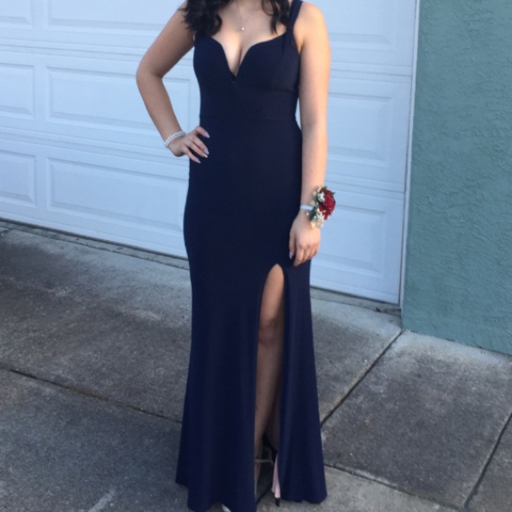 Navy Blue Prom Dress